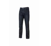 U-Power ROMEO, jeans elasticizzati da uomo, design ruggine, pantaloni dritti, comodo tessuto di cotone, abbigliamento casual, pantaloni a gamba dritta (DEEP BLUE - 32)