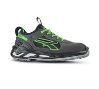 U-Power Red 360 Negan, scarpe antinfortunistiche basse, leggere e comode, con tomaia in nylon ultra traspirante e morbida pelle scamosciata, puntale in alluminio e suola Infinergy (48)