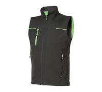 U-Power SATURN, Gilet, Giacca Idrorepellente, con Zip Intera, Tasche Frontali, Tasconi Interni, Asciugatura Rapida e Tessuto Traspirante, Idrorepellente (ASPHALT GREY GREEN_S)