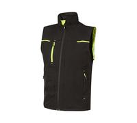 U-Power SATURN, Gilet, Giacca Idrorepellente, con Zip Intera, Tasche Frontali, Tasconi Interni, Asciugatura Rapida e Tessuto Traspirante, Idrorepellente (BLACK CARBON_3XL)