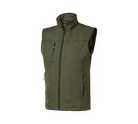 U-Power SATURN, Gilet, Giacca Idrorepellente, con Zip Intera, Tasche Frontali, Tasconi Interni, Asciugatura Rapida e Tessuto Traspirante, Idrorepellente (Dark Green_3CL)