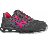 Calzatura di sicurezza Verok SP1 SRC - nylon/pelle scamosciata - grigio/rosa - taglia 39 - U-Power