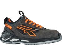 U-power SCARPA ANTINFORTUNISTICA 45 RYDER BASSA CLASSE S1P SRC ESD GRIGIA NERA ARANCIO