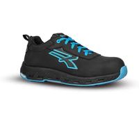 U-Power Scarpa da Lavoro Antinfortunistica Linea Red Ego Modello Alyx ESD S3S Ci Hi HRO FO SR Articolo: RE20134 (Nero Blu, Sistema Taglie Calzature EU, Adulto, Uomo, Numero, Media, 45)