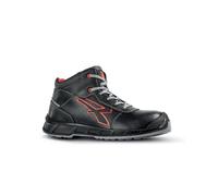 U-Power Scarpe Antinfortunistiche Alte Sting T.44 Nero e Rosso RK10094 44