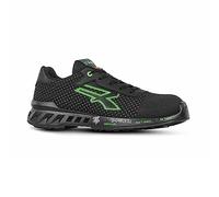 Upower Unisex Steve ESD S3 CI SRC Scarpe antincendio e di sicurezza, Nero Verde, 38 EU, Nero, 38 EU
