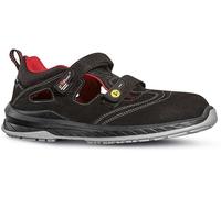 U-Power Scandy, scarpe antinfortunistiche basse, leggere e comode U-Power della linea Red Industry, con tomaia in Morbida pelle nabuk naturale bottalato, puntale AirToe Composite