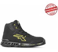 Upower Joe ESD S3 Ci SRC, Scarpe Antinfortunistiche Unisex-Adulto, Nero Giallo, 48 EU