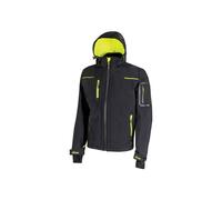 U-Power Space Giacca Da Lavoro Softshell Impermeabile Antivento Nera L