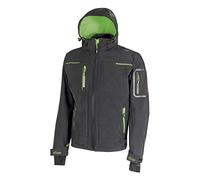 U-Power Space Giacca in softshell impermeabile e antivento, grigio e verde