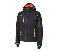 U-Power SPACE, Giacca Softshell, con Cappuccio Staccabile, Tasche Ampie, Full Zip, Antivento, Impermeabile, Tessuto Resistente, Confortevole (DEEP BLUEE - S)
