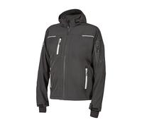 U-Power SPACE, Giacca Softshell, con Cappuccio Staccabile, Tasche Ampie, Full Zip, Antivento, Impermeabile, Tessuto Resistente, Confortevole (ASPHALT GREY - XL)