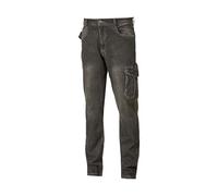 U POWER ST150BC Linea Smart Modello Jam Jeans Elastico, 98% Cotone/2% Elastane, Black Carbon, S Dimensione