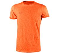 U-Power T-shirt Fluo – Cotone 100% Linear slim-fit 145 g – Arancio fluo 2XL