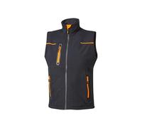 U-Power UNIVERSE, Giubbino Smanicato, Gilet Softshell, con Fodera in Micropile, Tessuto Impermeabile, Antivento, Traspirante, Zip Intera, Multitasche (DEEP BLUE - 4XL)