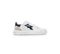 U-Power Urban Lifestyle Blair, Scarpe Sportive e Casual Bianche, Blu e Beige in Morbida Pelle. Sneakers Basse con Suola Antiscivolo con Inserto Infinergy, Ideali per l'uso Quotidiano.