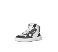 U-Power Urban Lifestyle Hunter, Scarpe Sportive e Casual Bianche e Nere in Morbida Pelle. Sneakers Alte con Suola Antiscivolo con Inserto Infinergy, Ideali per l'uso Quotidiano.
