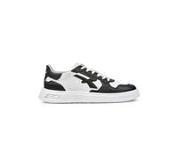 U-Power Urban Lifestyle Jaydon, Scarpe Sportive e Casual Bianche e Nere in Morbida Pelle. Sneakers Basse con Suola Antiscivolo con Inserto Infinergy, Ideali per l'uso Quotidiano.