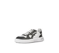 U-Power Urban Lifestyle Jaydon, Scarpe Sportive e Casual Bianche e Nere in Morbida Pelle. Sneakers Basse con Suola Antiscivolo con Inserto Infinergy, Ideali per l'uso Quotidiano.