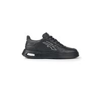U-Power Urban Lifestyle Kal, Scarpe Sportive e Casual Nere in Morbida Pelle. Sneakers Basse con Suola Antiscivolo con Inserto Infinergy, Ideali per l'uso Quotidiano.