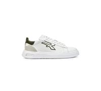 U-Power Urban Lifestyle Snake, Scarpe Sportive e Casual Bianche, Verdi e Beige in Morbida Pelle. Sneakers Basse con Suola Antiscivolo con Inserto Infinergy, Ideali per l'uso Quotidiano.