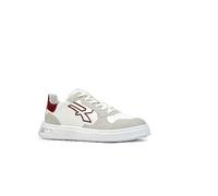 U-Power Urban Lifestyle Venom, Scarpe Sportive e Casual Bianche, Rosse e Beige in Morbida Pelle. Sneakers Basse con Suola Antiscivolo con Inserto Infinergy, Ideali per l'uso Quotidiano.