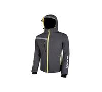 U-POWER Veste de travail softshell respirante et déperlante QUICK - Gris XL - Vêtements de travail
