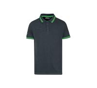 U-Power WAY, t-shirt polo in cotone da uomo, manica corta, tessuto double stretch, vestibilità slim, collo a costine, capospalla rilassato e confortevole (ASPHALT GREY GREEN - L)