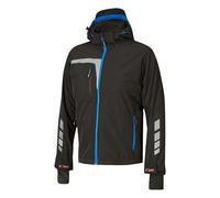 U-Power Workwear Quick, giacca da lavoro impermeabile e antivento, giacca elasticizzata Soft Shell a maniche lunghe, zip intera, con cappuccio