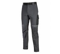 U-Power World, Pantaloni Cargo Slim Fit, con Multitasche Frontali e Laterali, Pantaloni Comodi ed Estensibili, con Bottone Frontale, Tessuto Traspirante (ASPHALT GREY - 3XL)