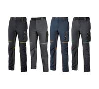 U-Power | Pantaloni da Lavoro Uomo World, in Tessuto Stretch, Slim-Fit, Idrorepellente e Traspirante, 86% Nylon 14% Spandex