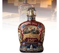 U.S. 250th Anniversary Whiskey Bottle,Declaration of Independence Printed Glasses,250th Anniversary Decanter,"We The People" Heritage Whiskey Glass,for Liquor Scotch Bourbon & Wine