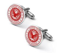 U.S.A Bald Eagle1 Stamp United States Men's Classic Alloy Gemelli stampati Gemelli Accessori Gioielli per Matrimonio Business Camicie Regali