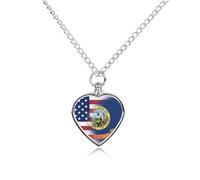 U.S.A. State of Idaho Bandiere Stato Personalizzato Urna Collana per Ceneri di Animali Domestici Carino Pet Memorial Ciondolo Gioielli Regali per Cane Gatto