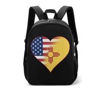U.S.A. State of New Mexico Bandiere Cuore Casual Daypack Divertente Quotidiano Zaini Viaggio Borsa a Tracolla per Donne Uomini