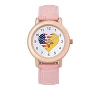 U.S.A. State of New Mexico Bandiere Cuore Donna Custom Watch Fashion Soft Strap Orologi da polso Regali per Compleanni San Valentino, Stile:, regular, MHXYZHW