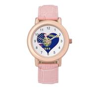 U.S.A. State of Oregon Bandiere Cuore Donna Custom Watch Fashion Soft Strap Orologi da polso Regali per Compleanni San Valentino, Stile:, regular, MHXYZHW