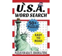 U.S.A. WORD SEARCH: Discover the USA Through Fun Word Searches - A Great Gift for Holidays, Vacations, and Relaxing Free Time