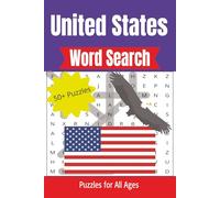 U.S.A Word Search Puzzle Book: Word Searches with Easy to Read Print about America, and more | 6x9 inches, 110 pages | 50+ Puzzles ... Gift for Vacations, Holidays, and Free Times