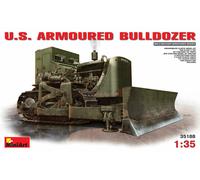 U.S. Armoured Bulldozer Plastic Kit 1:35 Model MINIART