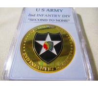 U S Army 2nd Fanteria Divisione " Second To None " Moneta di Sfida