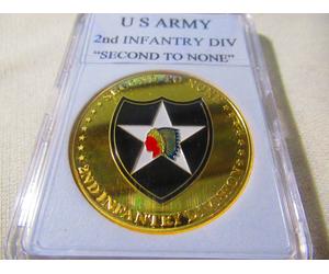 U S Army 2nd Fanteria Divisione " Second To None " Moneta di Sfida