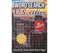 U.S. Cities Word Search: Word Searches with Easy-to-Read Print Featuring American Cities, Landmarks, Culture & More | 6 x 9 Inches | 118 Pages | 50+ Puzzles