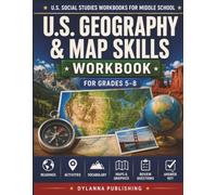 U.S. Geography & Map Skills Workbook for Grades 5-8: Maps, Readings, Activities, Vocabulary, Review Questions, and Answer Key