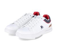 U.S. Grand Polo GPM514303-1032 SP - Scarpe basse con lacci sintetici, da uomo, colore: Bianco, Bianco Combi, 41 EU