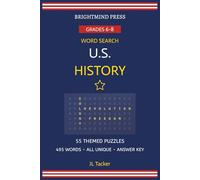 U.S. History Word Search: 55 Themed Puzzles for Grades 6-8 | 495 Unique Vocabulary Words with Answer Key
