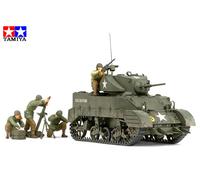 U.S. Light Tank M5A1 w/3 Figures 1:35 TA35313 - tamiya modellismo