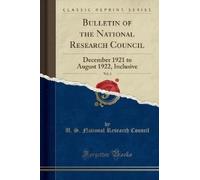 U. S. National Research Bulletin of the National Research Council, (Tascabile)