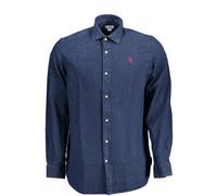 U.S. POLO ASSN. Blue Cotton Men's Dress Shirt - XXL