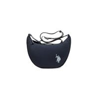 U.S. POLO ASSN. Borsa donna Tracolla Benton Hobo Piquet Cotone a spalla crossbody Giallo Nera Nero Blu Navy Verde Corallo Rosa (Blu Navy)